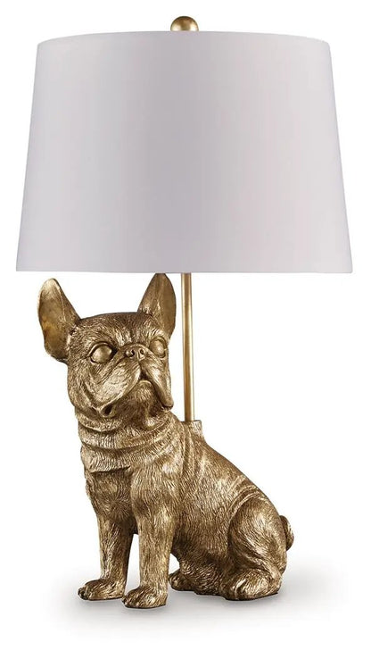 Wadeland Poly Table Lamp Gold Finish Warm Glow