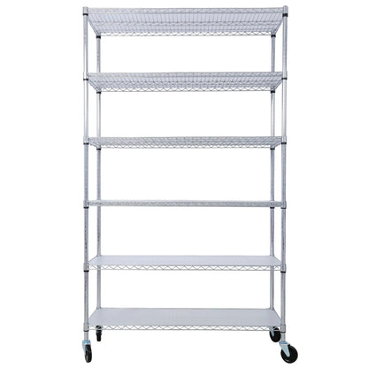 6 Tier NSF Metal Wire Shelving Unit for Storage