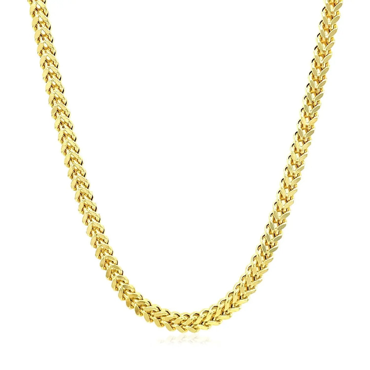 Necklace 3.2mm 14k yellow gold square Franco chain by Bids.com on Tampa Home & Garden Store