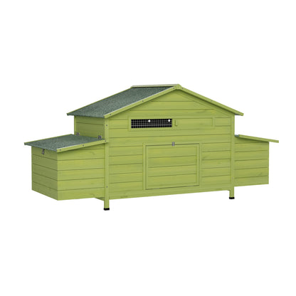 Wooden Chicken Coop with Nesting Boxes and Perch