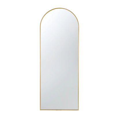 Celine Arch Body Mirror arch-top floor mirror with gold metal frame by Unique Piece Furniture on Tampa Home & Garden Store