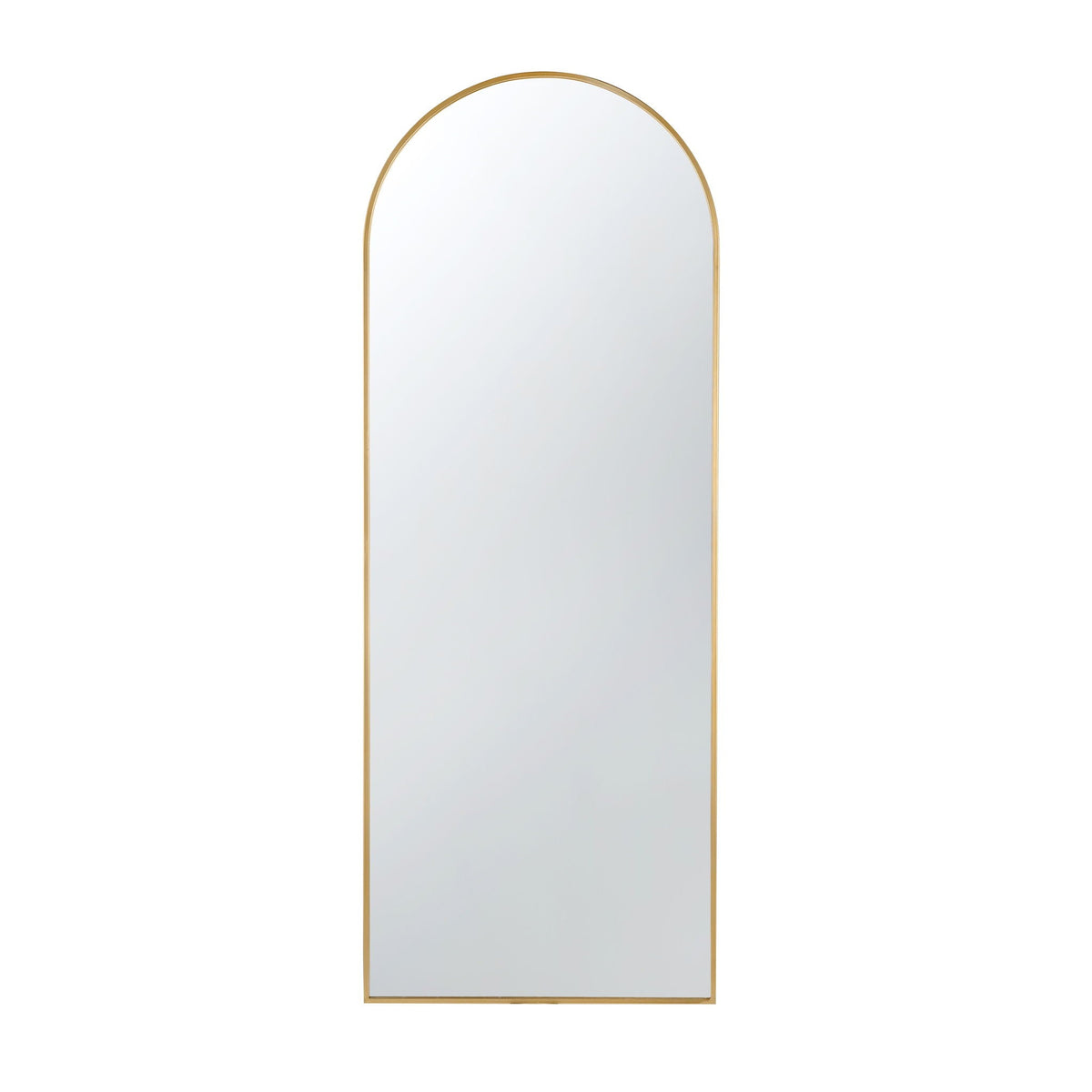 The Celine Arch Body Mirror with slim gold frame, floor-length by HouseOfZazla on Tampa Home & Garden Store