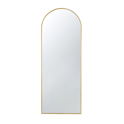 The Celine Arch Body Mirror with slim gold frame, floor-length by HouseOfZazla on Tampa Home & Garden Store