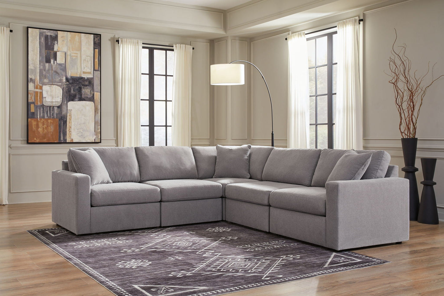 Modmax Sectional in Granite Performance Fabric