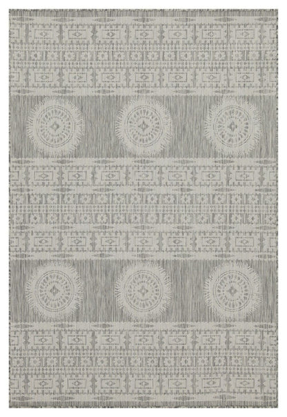 Sunshine Silver Indoor and Outdoor Area Rug