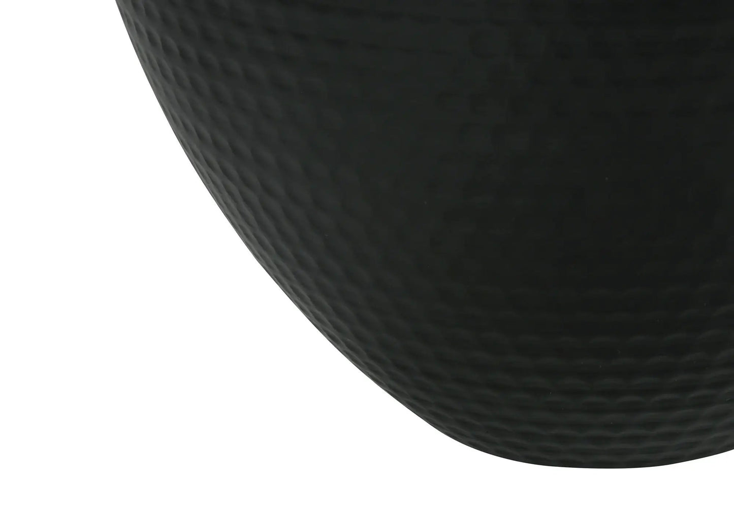Table lamp black hammered-texture shade close-up on Tampa Home & Garden Store