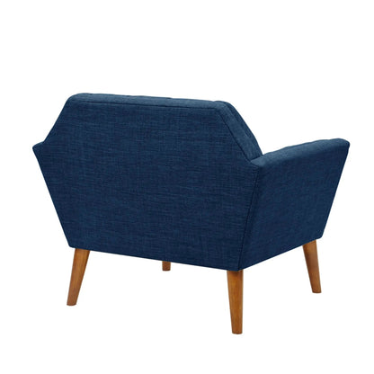 Lounge Chair With Button Tufting Mid Century