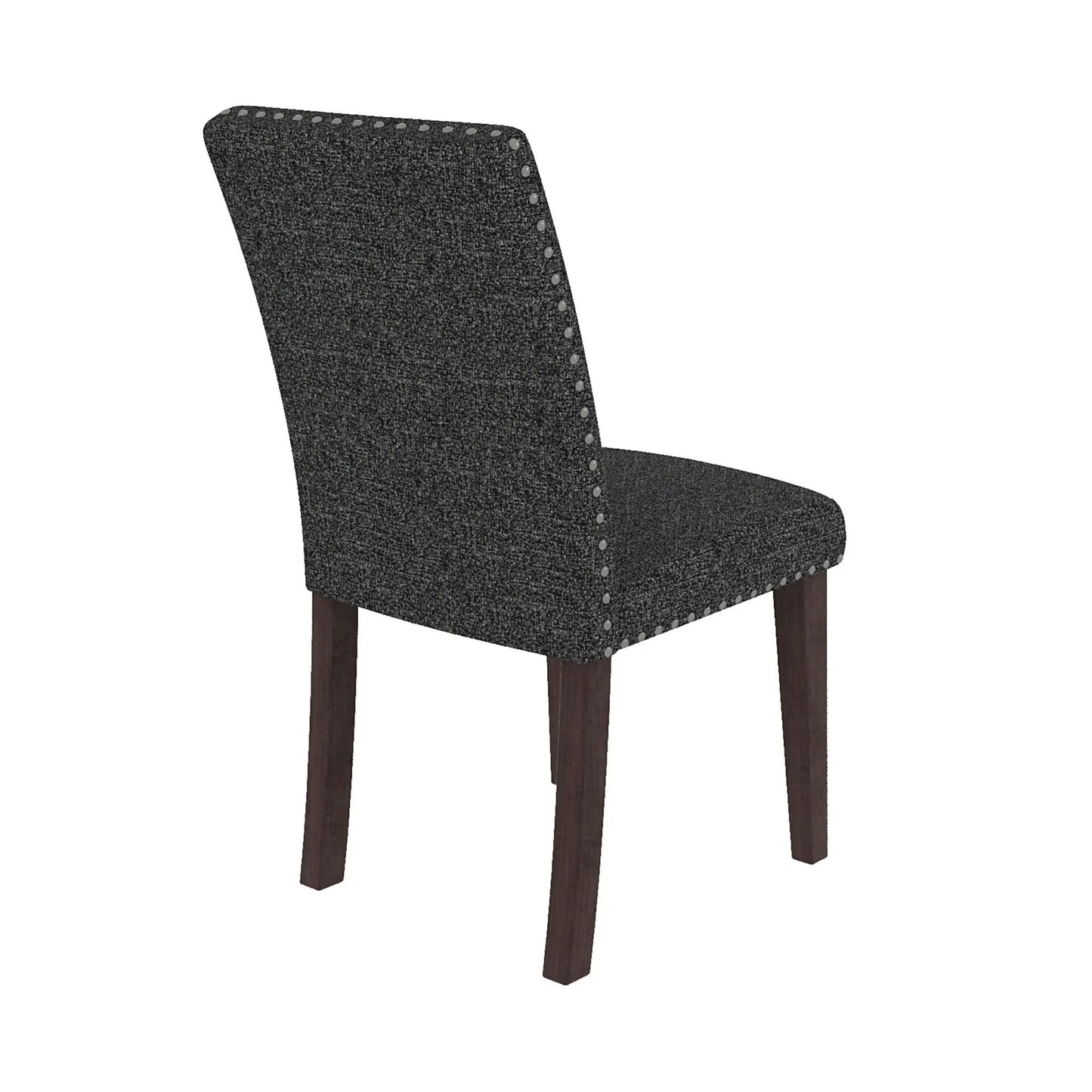 Upholstered Dining Chairs High Back Design Set 2