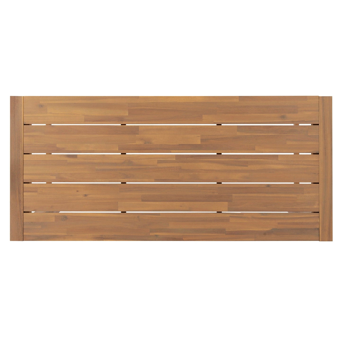 Wooden outdoor privacy panel with horizontal slats in warm brown, HouseOfZazla on Tampa Home & Garden Store