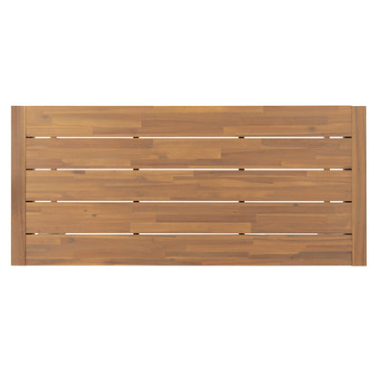Wooden outdoor privacy panel with horizontal slats in warm brown, HouseOfZazla on Tampa Home & Garden Store