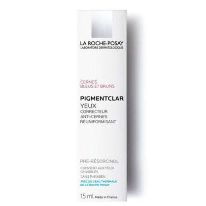 La Roche-Posay Pigmentclar Eye Area Cream box, white packaging with logo and pink text, 15 ml on Tampa Home & Garden Store