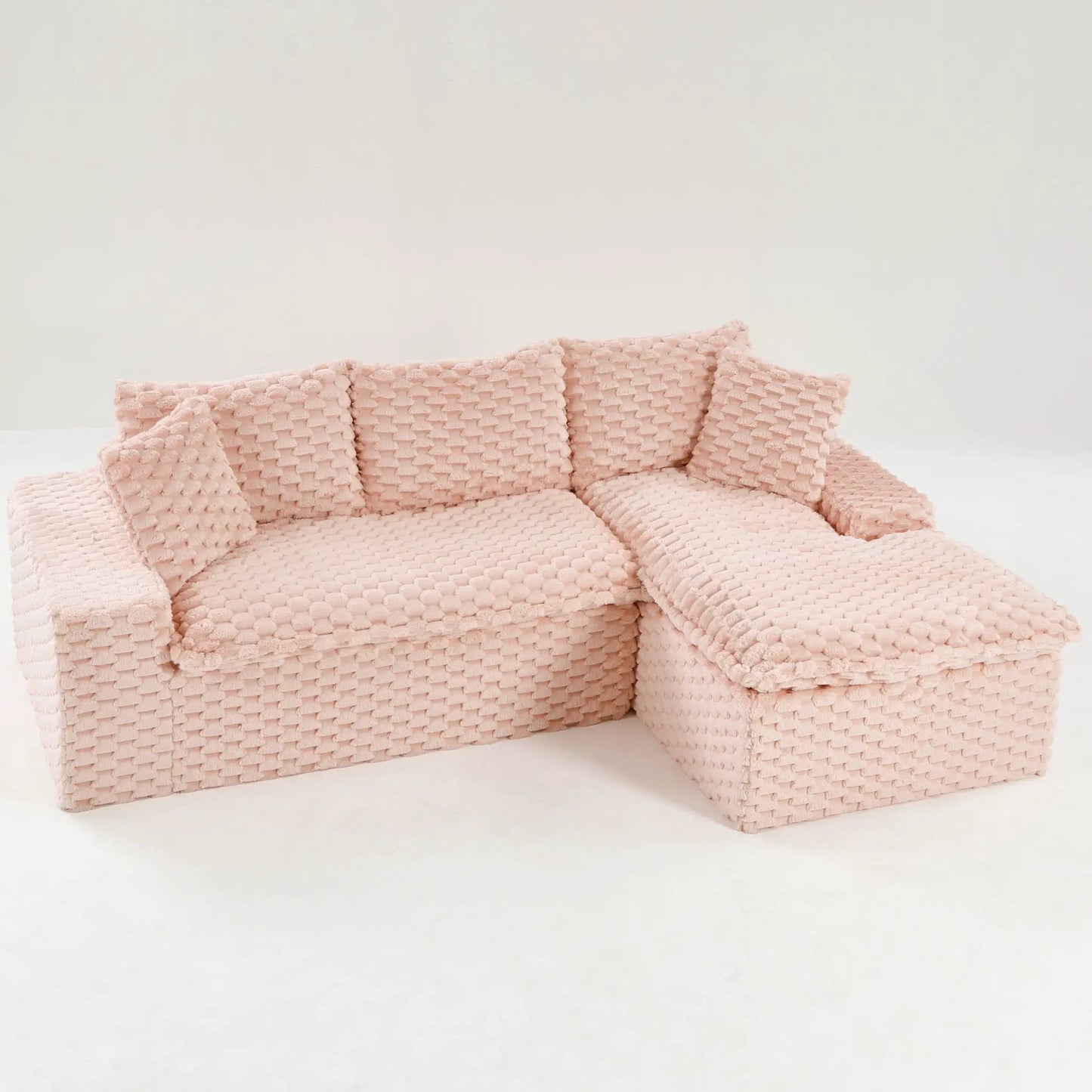 Modular Sofa, Convertible Twin Seat with Chaise
