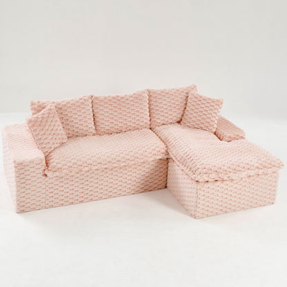 Modular Convertible Sofa and Twin Chaise Lounge