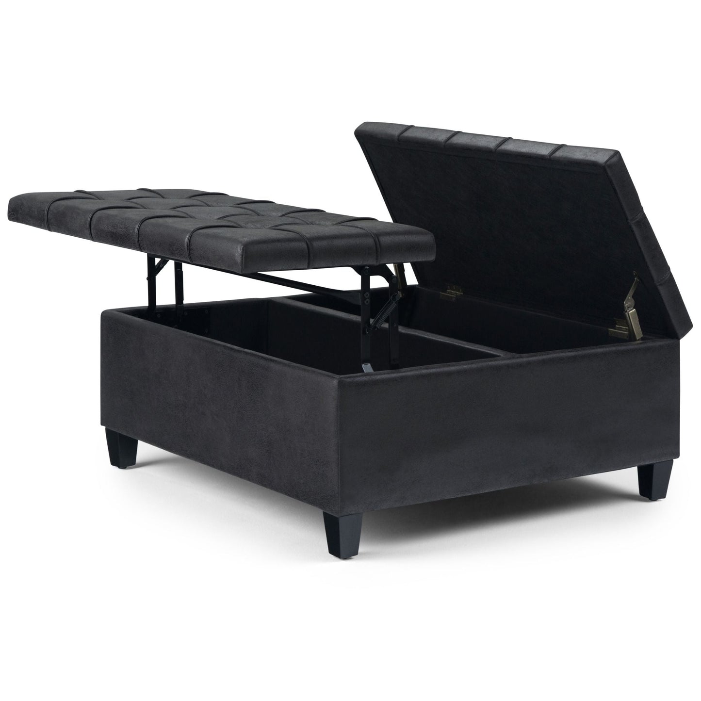 Harrison Upholstered Coffee Table Storage Ottoman