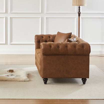 Contemporary Chesterfield Sofa and Tech Fabric
