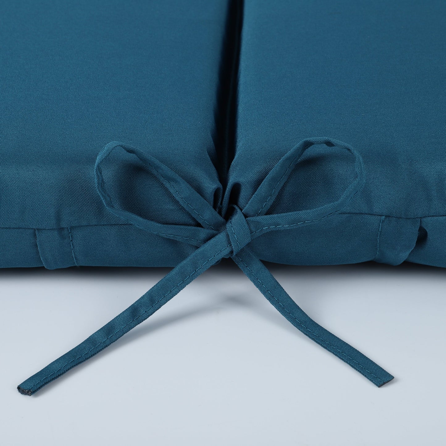Outdoor lounge chair cushion set Lake Blue polyester, UV fade resistant, 2 pcs with fabric ties on Tampa Home & Garden Store