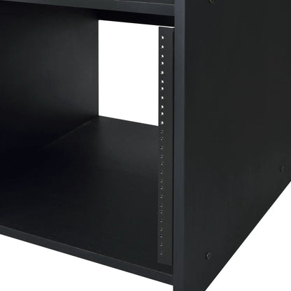 Annette Music Desk Wood black metal work station frame with adjustable rail on Tampa Home & Garden Store