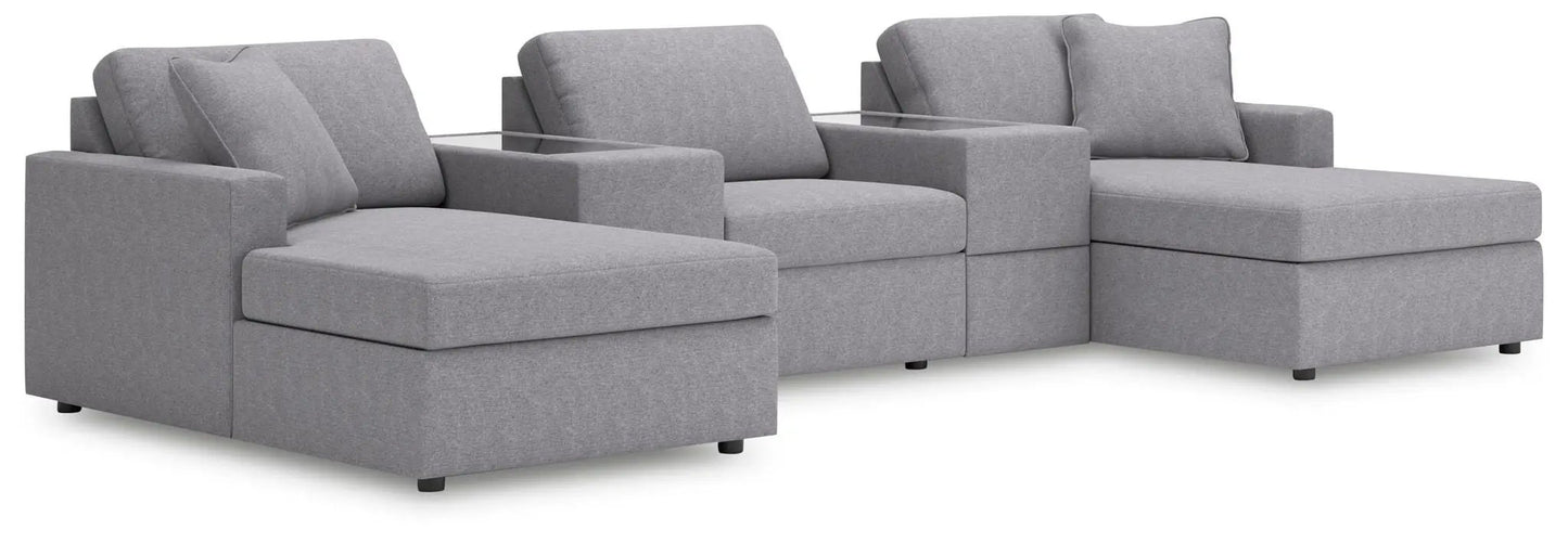 Modmax Sectional in Granite Performance Fabric