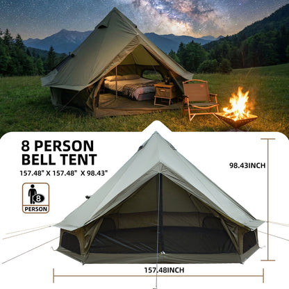 Premium Four Season Bell Tent And Stove Jack