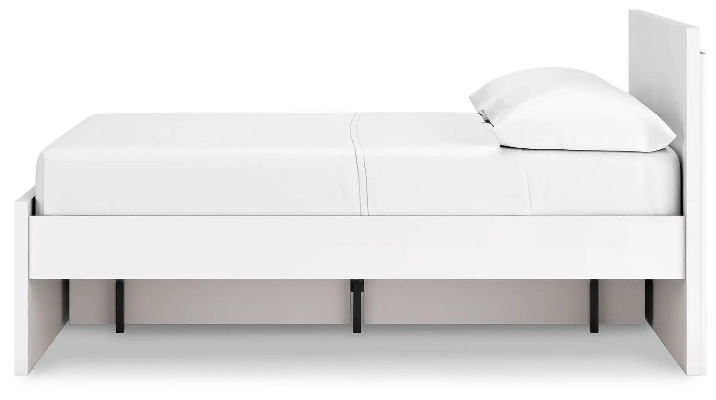 Onita panel platform bed with white finish and storage drawers by Unique Piece Furniture on Tampa Home & Garden Store