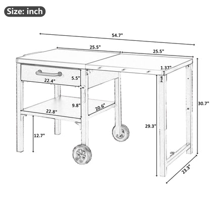 Large Foldable Outdoor Kitchen Cart And Storage