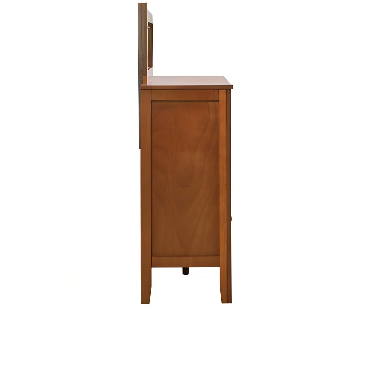 Spacious 6 Drawer Dresser by HouseOfZazla wooden brown finish with metal hardware on Tampa Home & Garden Store