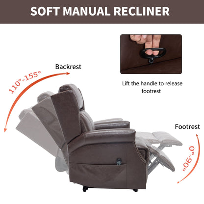 Manual Recliner With Vibrations and Heat