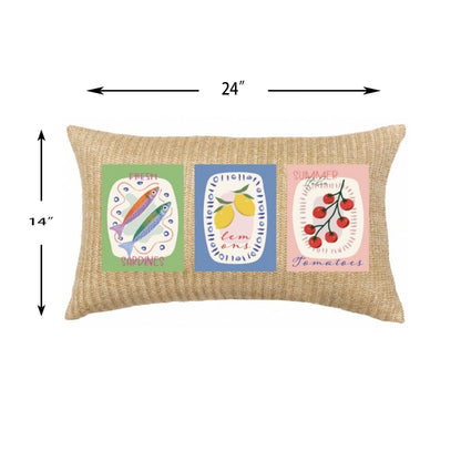 Water Resistant Outdoor Lumbar and Seat Pillow