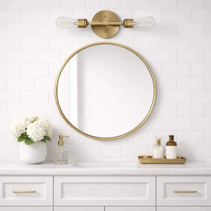 Reverie Double Lights Wall Sconce Clear Gold