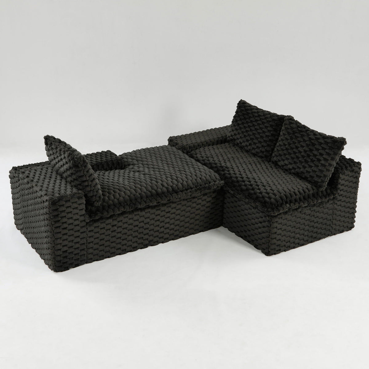 Modular Convertible Sofa and Twin Chaise Lounge
