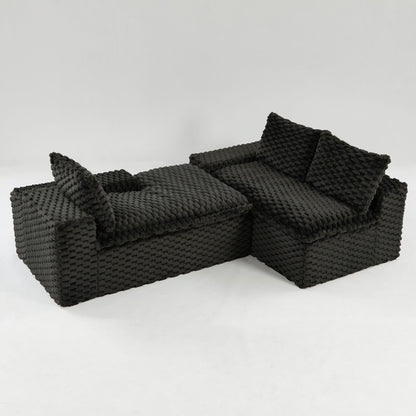 Modular Convertible Sofa and Twin Chaise Lounge