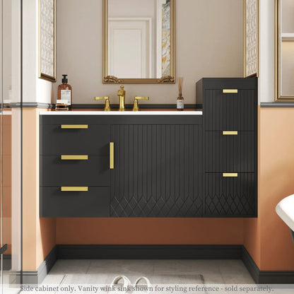 Modern Wall Mounted Floating Cabinet with Drawers