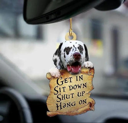 Car Pendant Sleeping Dog Angel Decor Hanging