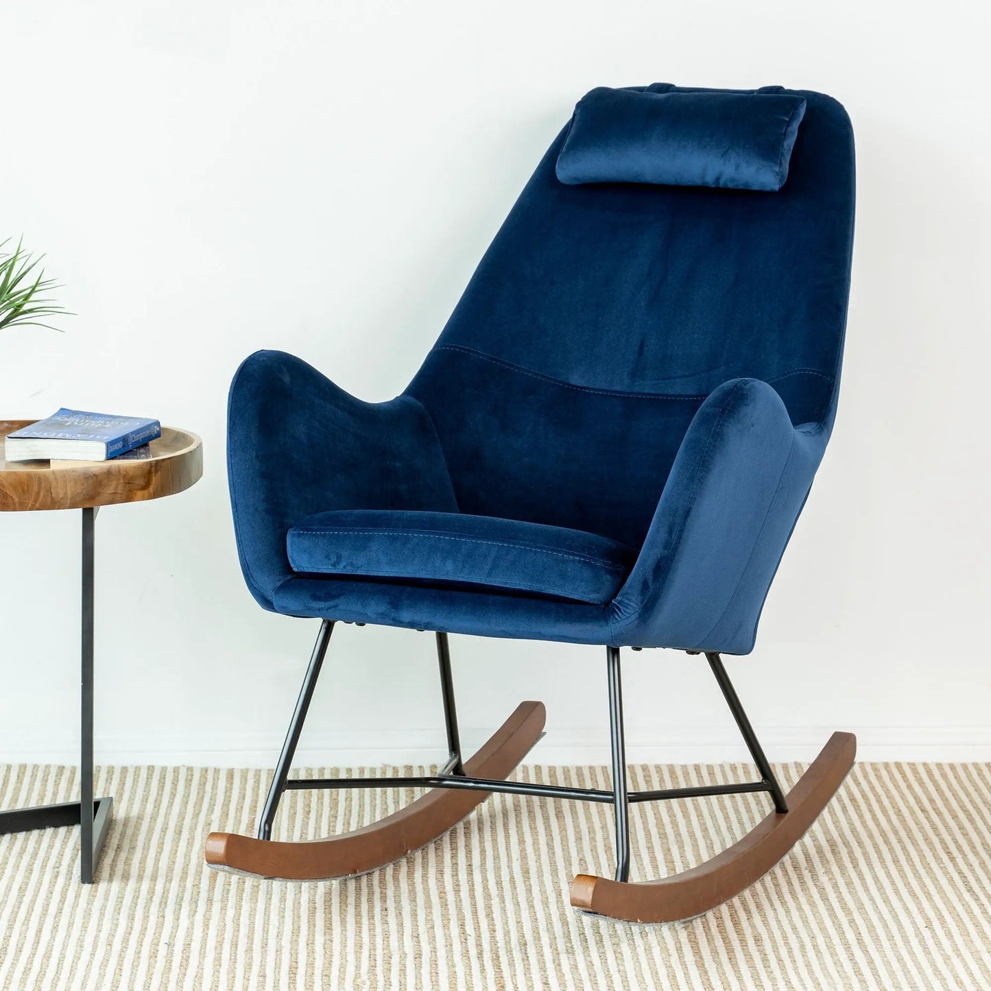 Chel Mid Century Modern Rocking Chair Lounge