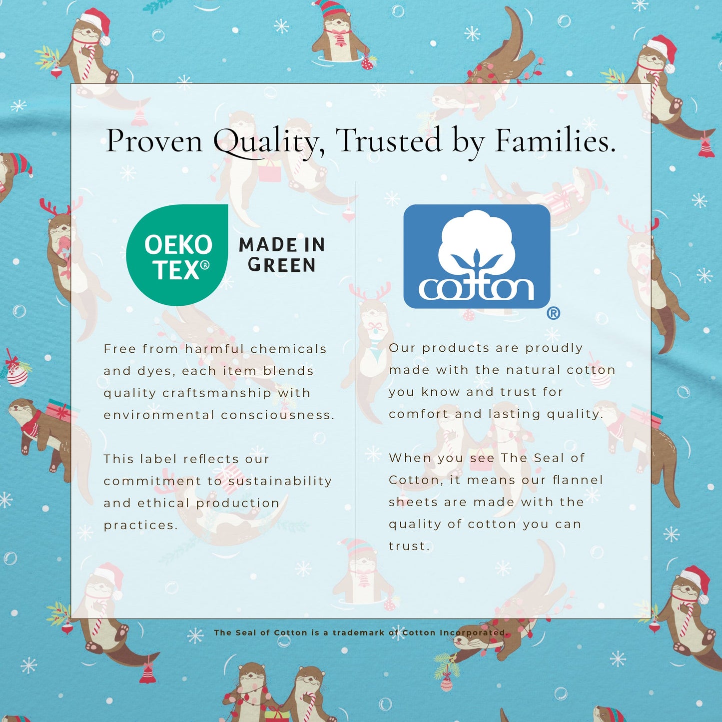 Soft and Plush Turkish Cotton Christmas Sheets