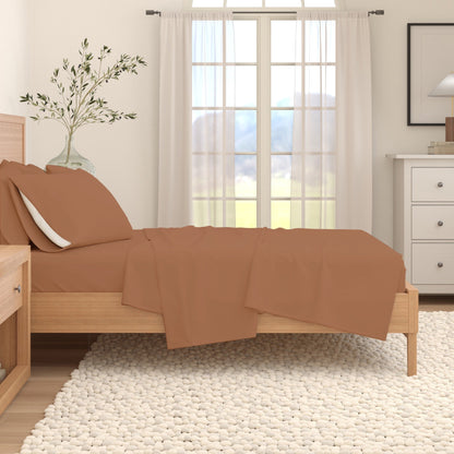 Soft and Natural Cotton Flannel Sheet Set