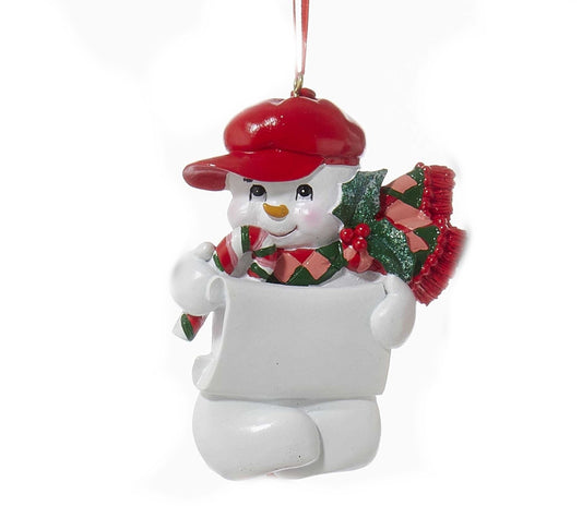 Snow Kid Ornament - Boy - Ball Cap - Tampa Home & Garden Store