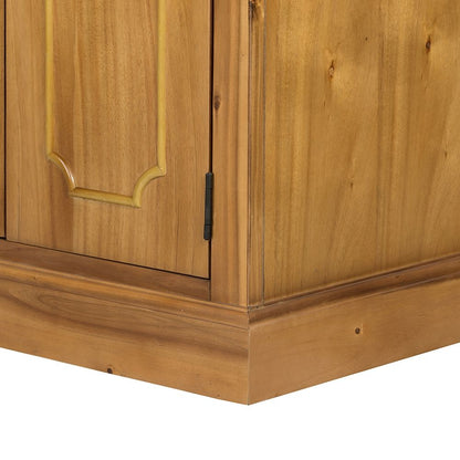French Country acacia wood bookcase by HouseOfZazla with ample storage on Tampa Home & Garden Store