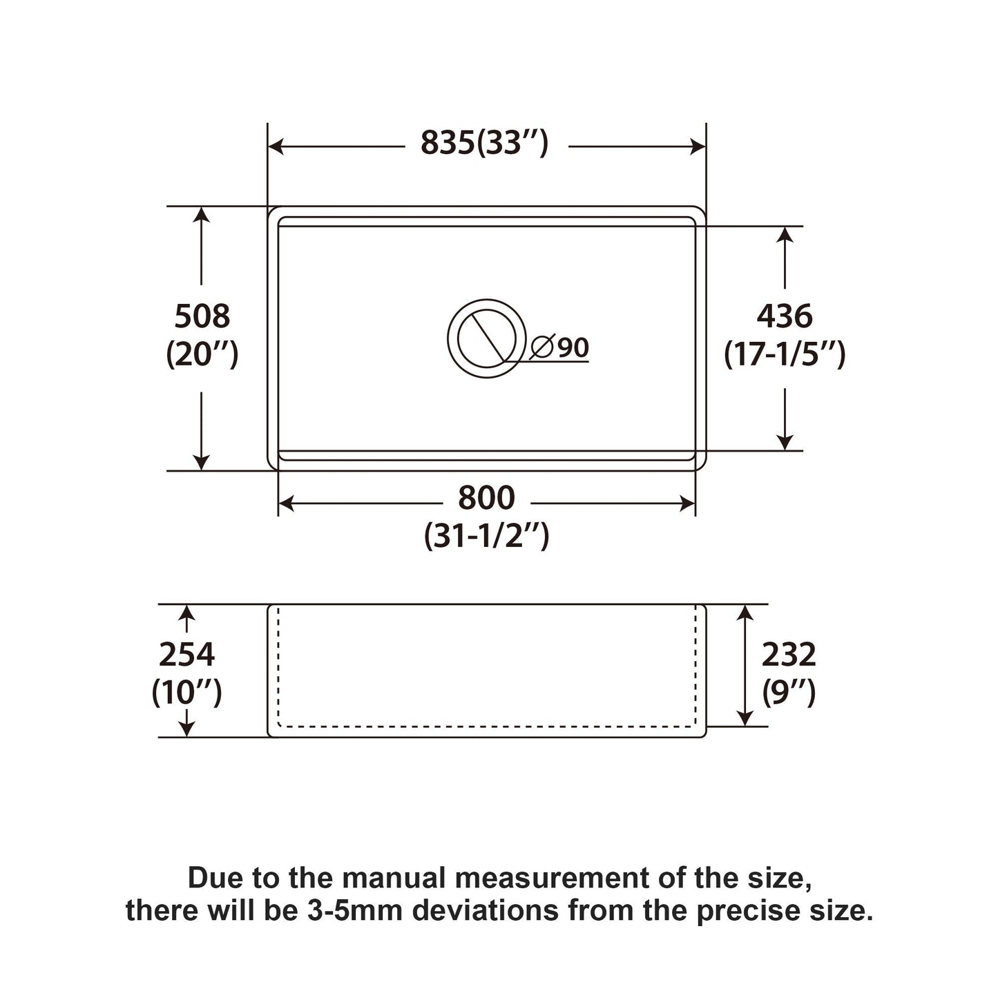Single bowl white undermount kitchen sink workstation HouseOfZazla schematic 33in wide on Tampa Home & Garden Store
