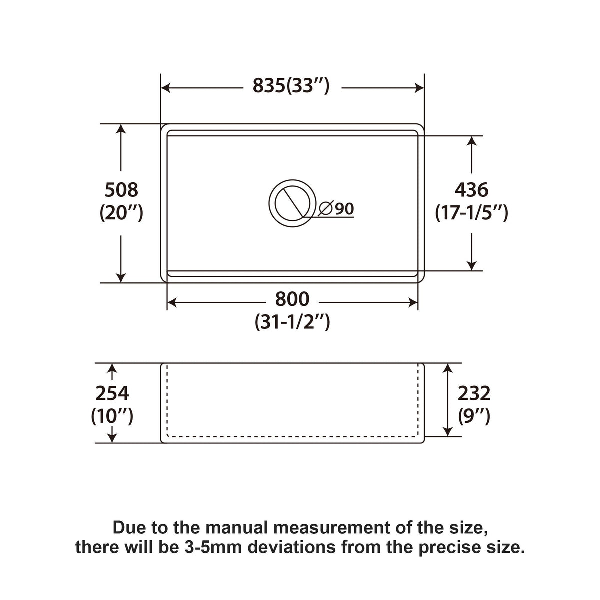 Single bowl white undermount kitchen sink workstation HouseOfZazla schematic 33in wide on Tampa Home & Garden Store