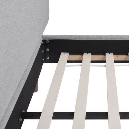 Diego Low Upholstered Platform Bed and Frame