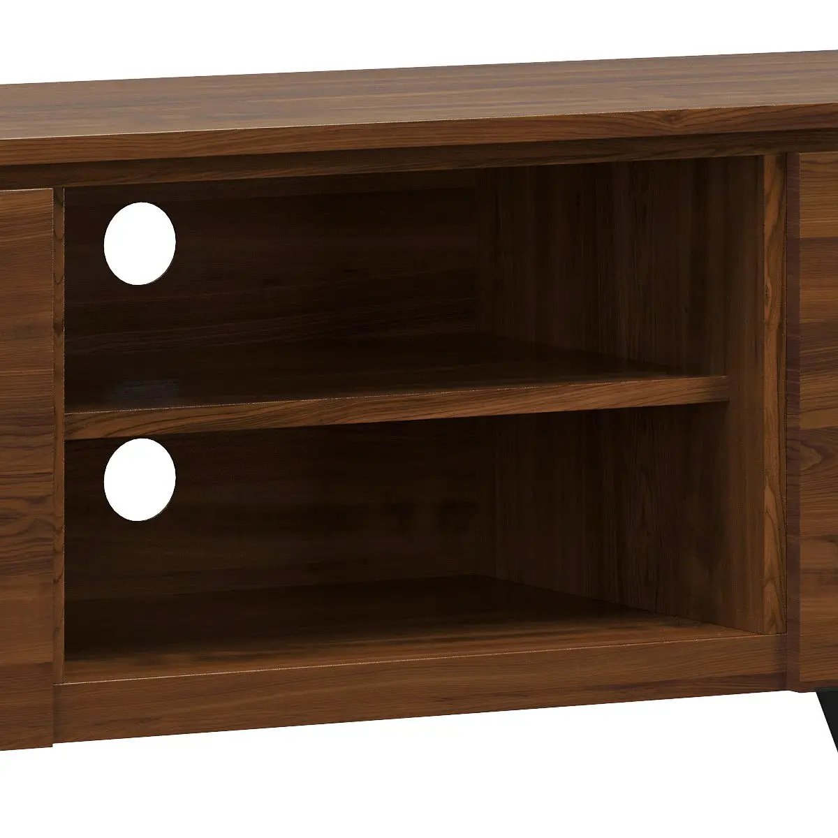 Lowry Handcrafted TV Media Stand With Doors