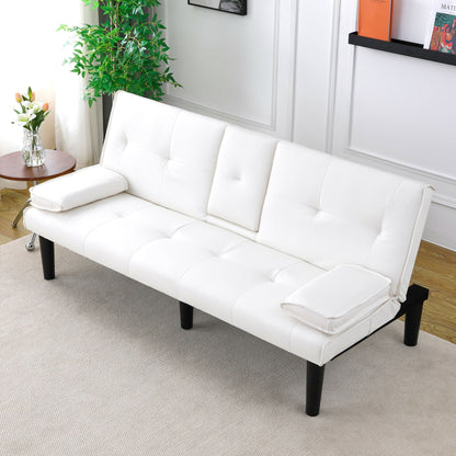 Compact Foldable Sofa Bed and Cup Holder