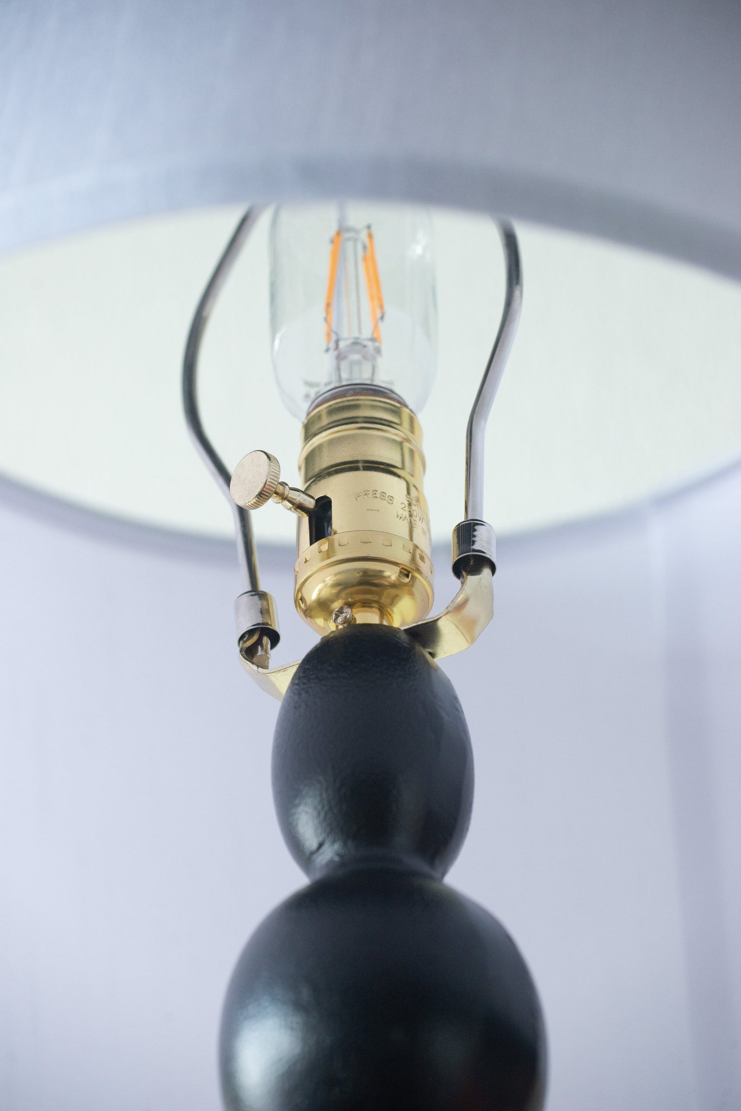 D15x29.5in Table Lamp black stem with brass socket and Edison bulb HouseOfZazla on Tampa Home & Garden Store