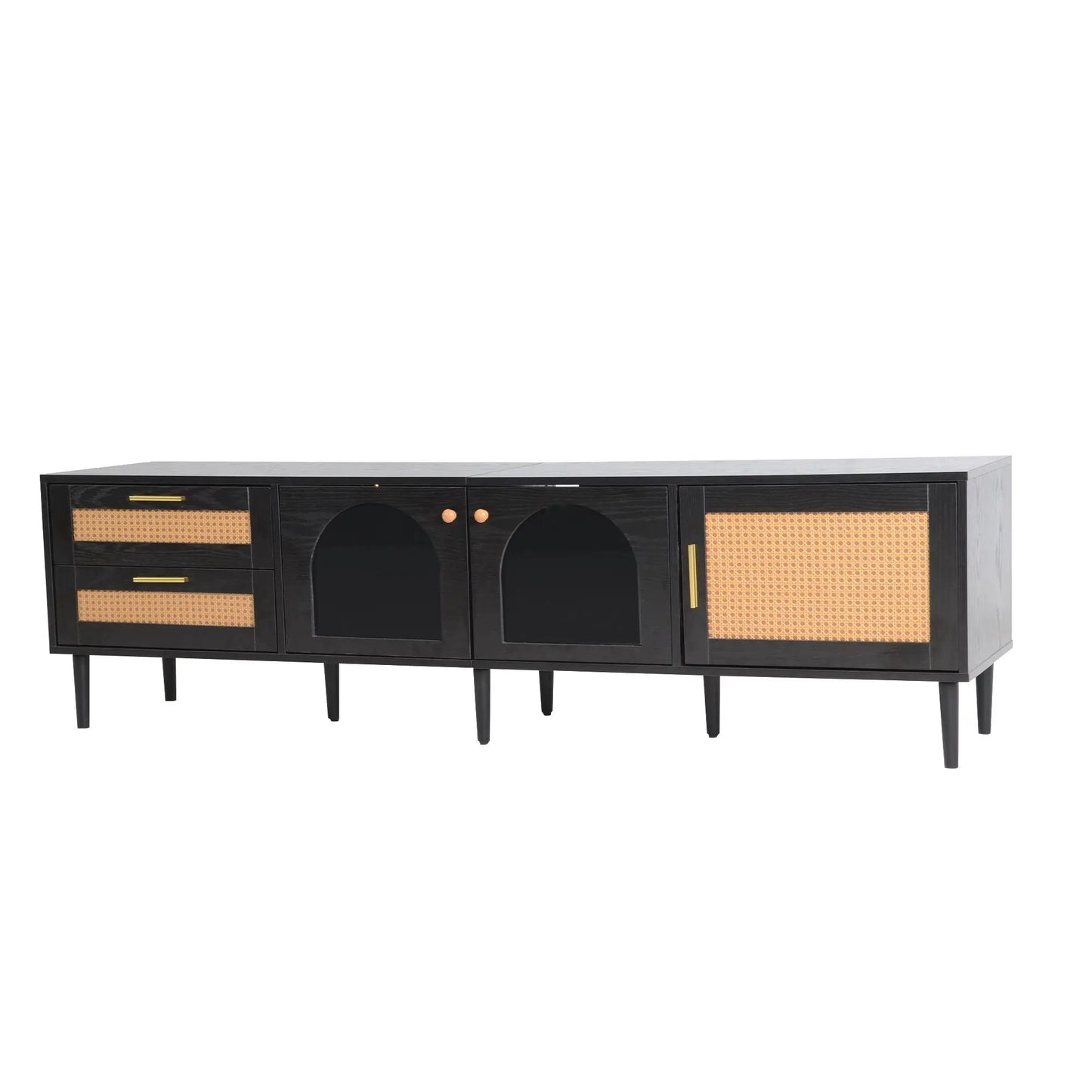 TV Stand With App LED Lights and Door Storage
