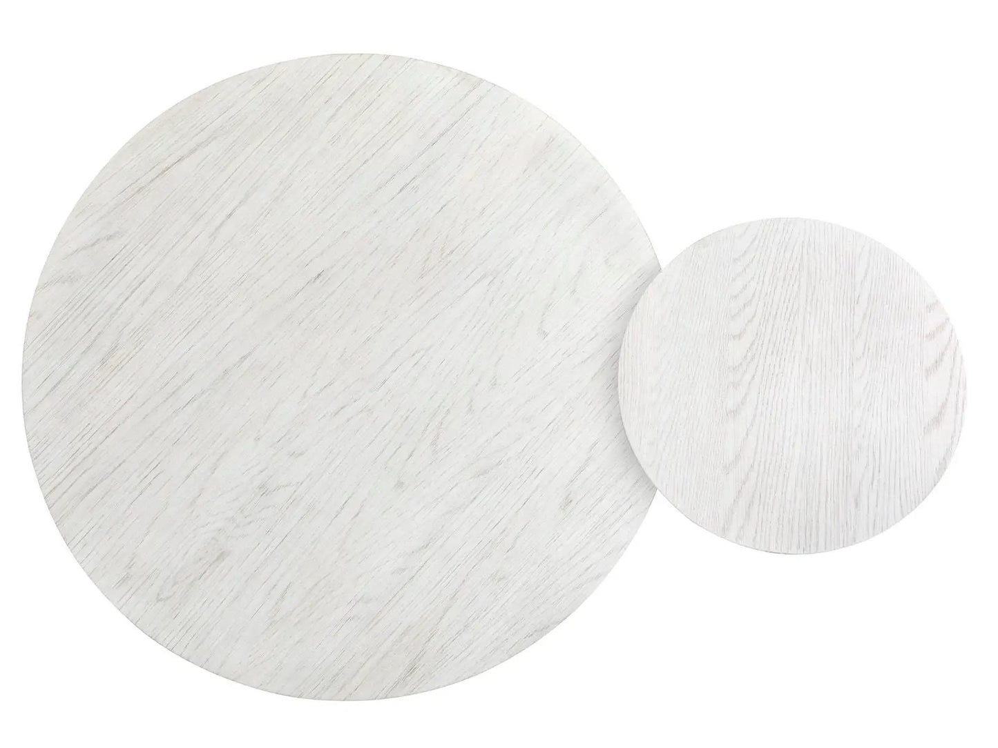 Sunset Cove nesting cocktail tables set of 2 in whitewashed wood grain with casters on Tampa Home & Garden Store