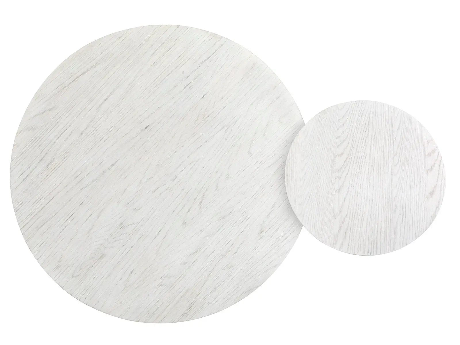 Sunset Cove nesting cocktail tables set of 2 in whitewashed wood grain with casters on Tampa Home & Garden Store
