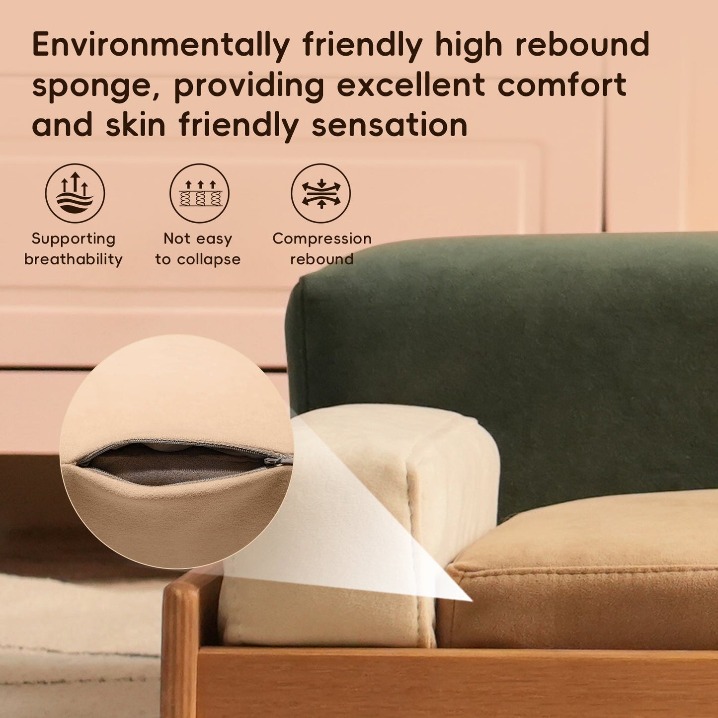 Modern wooden pet bed by HouseOfZazla with beige cushions on Tampa Home & Garden Store