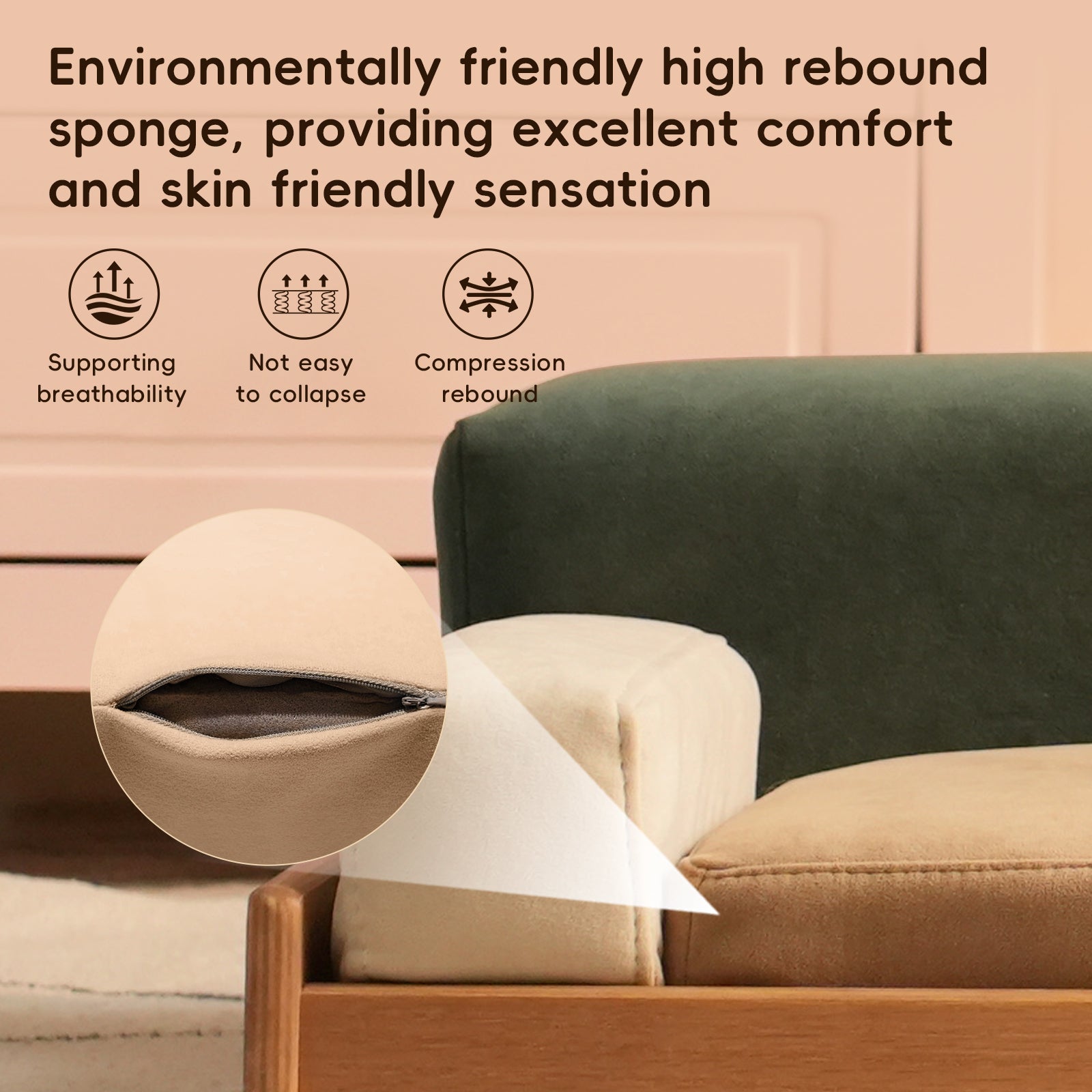 Modern wooden pet bed by HouseOfZazla with beige cushions on Tampa Home & Garden Store