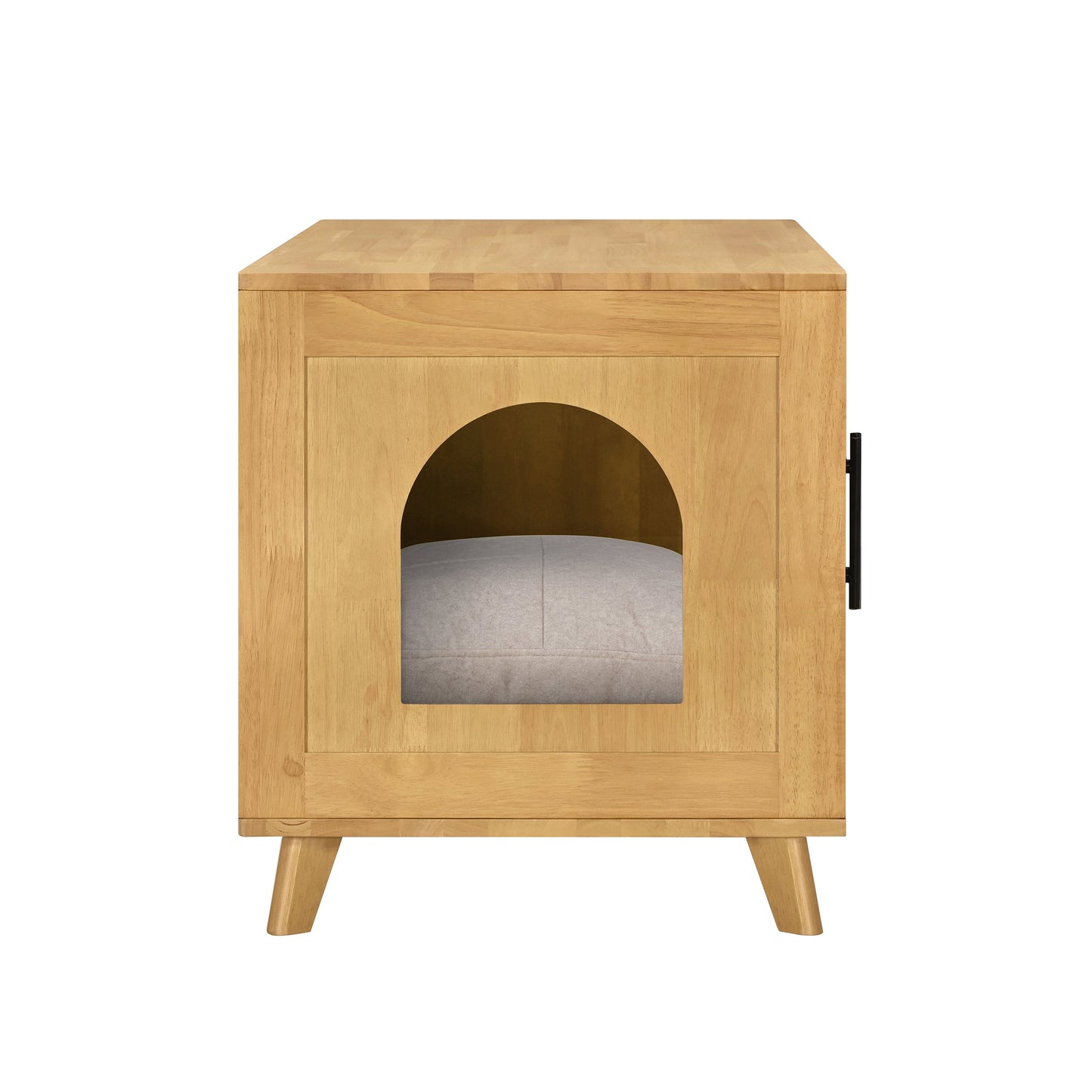 Myra Indoor Premium Rubber Wood Cat Cabinet with Plush Cushion by HouseOfZazla on Tampa Home & Garden Store